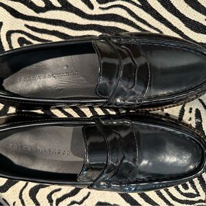 Freda Salvador Elba Penny Loafer Black leather